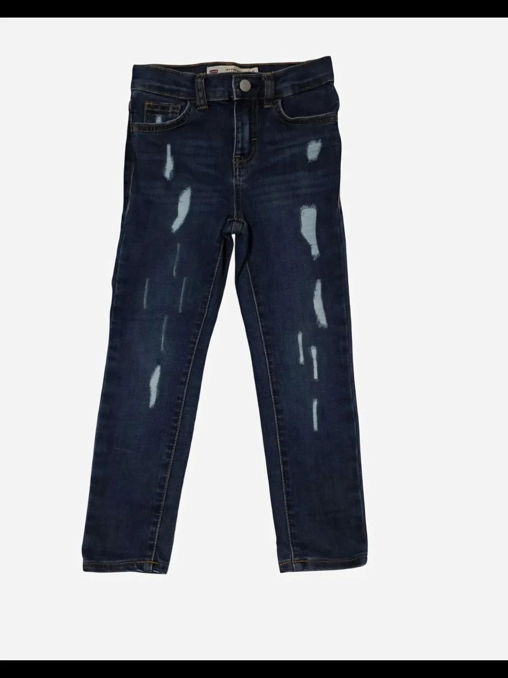 Girls Levi's 720 Dark Blue Distressed Skinny Jeans 4/5